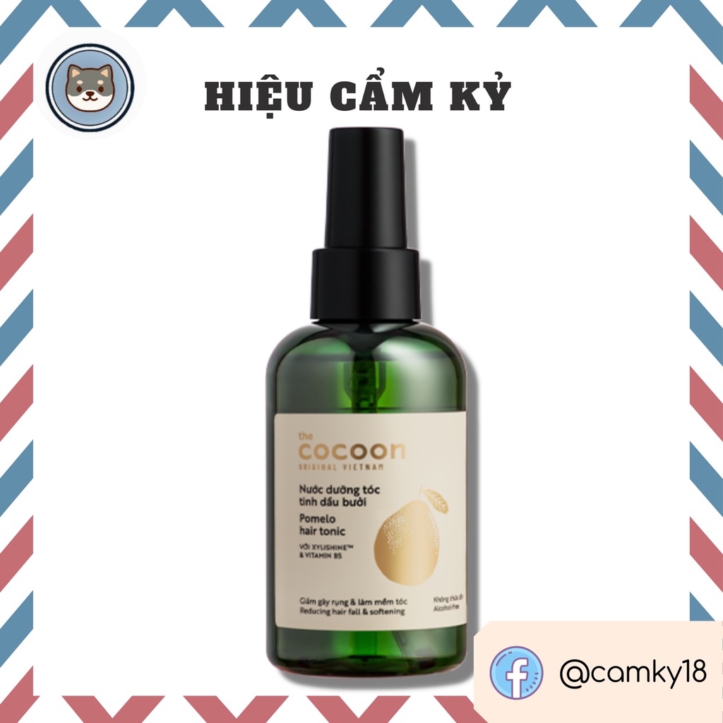 Xịt nước dưỡng tóc tinh dầu vỏ bưởi Pomelo Hair Tonic Cocoon 140ml