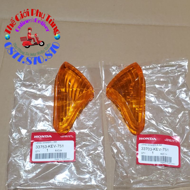 Bộ chụp xi nhan sau Wave thái 110 zin mới Thái Lan - 33701-KEV-751/ 33753-KEV-751/ 33703-KEV-751