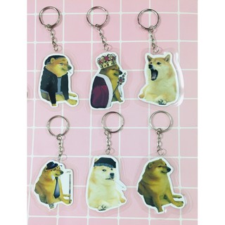 set 5 móc khoá cheems nhiều mẫu