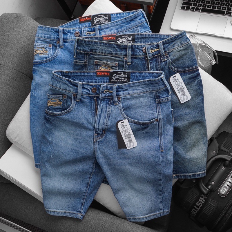 Quần Short Nam cao cấp xuất xịn- xanh rách -slimfit | BigBuy360 - bigbuy360.vn