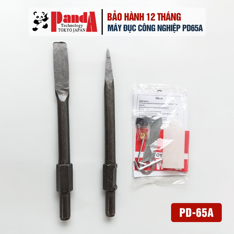Máy đục bê tông PANDA PD65A, Công suất 1850W, Có kèm 2 mũi đục và 2 bộ chổi than, Hàng chính hãng
