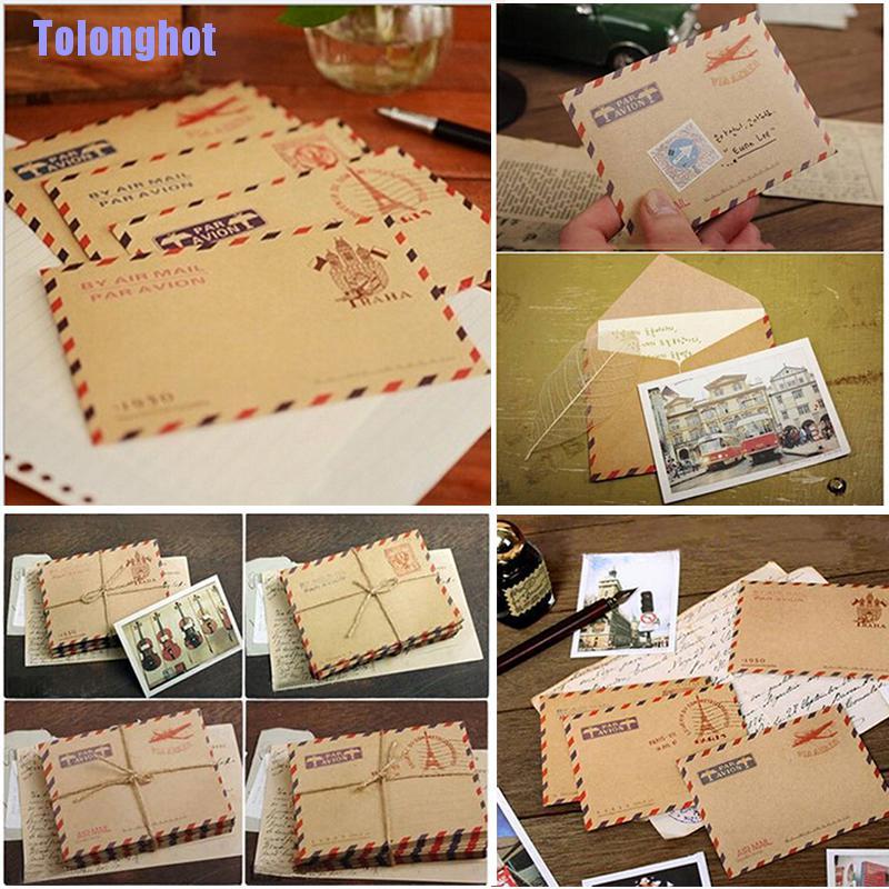 Bộ 10 Bì Thư Phong Cách Vintage