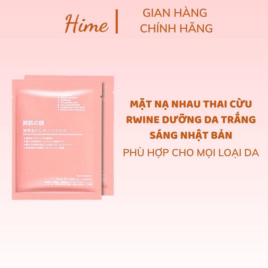 Mặt Nạ Nhau Thai Cừu Rwine Dưỡng Da Trắng Sáng Nhật Bản 40ml
