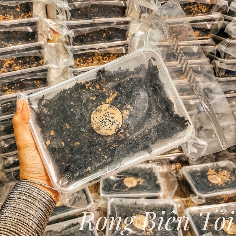 Rong Biển Cháy Tỏi Ăn Liền Loại Ngon [Ít Mè Ko Hôi Dầu Ko Pha Trộn] Hộp 170gr Nhà Làm 100% Thơm Giòn Đậm Vị | đồ ăn vặt