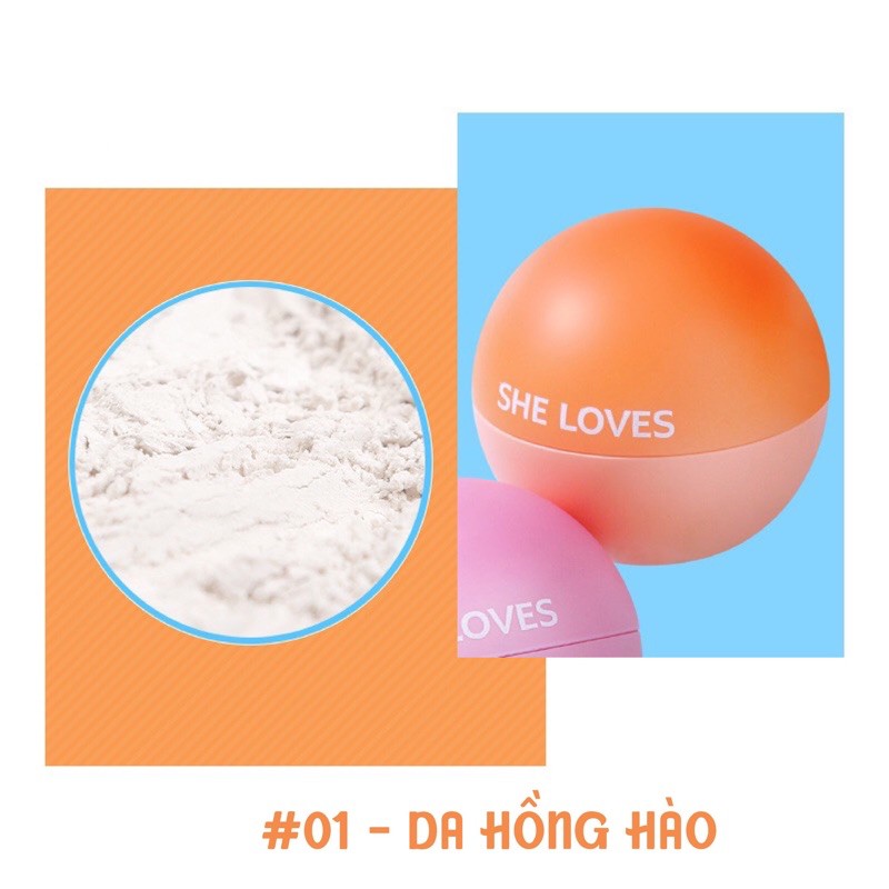 Phấn phủ mini Ice Sheloves mỏng nhẹ mịn màng | BigBuy360 - bigbuy360.vn