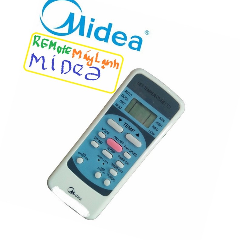 Remote Máy Lạnh Midea CÓ TUBO - Điều Khiển Điều Hoà Máy Lạnh - Điều Khiển Từ Xa Máy Lạnh Midea BẢO H