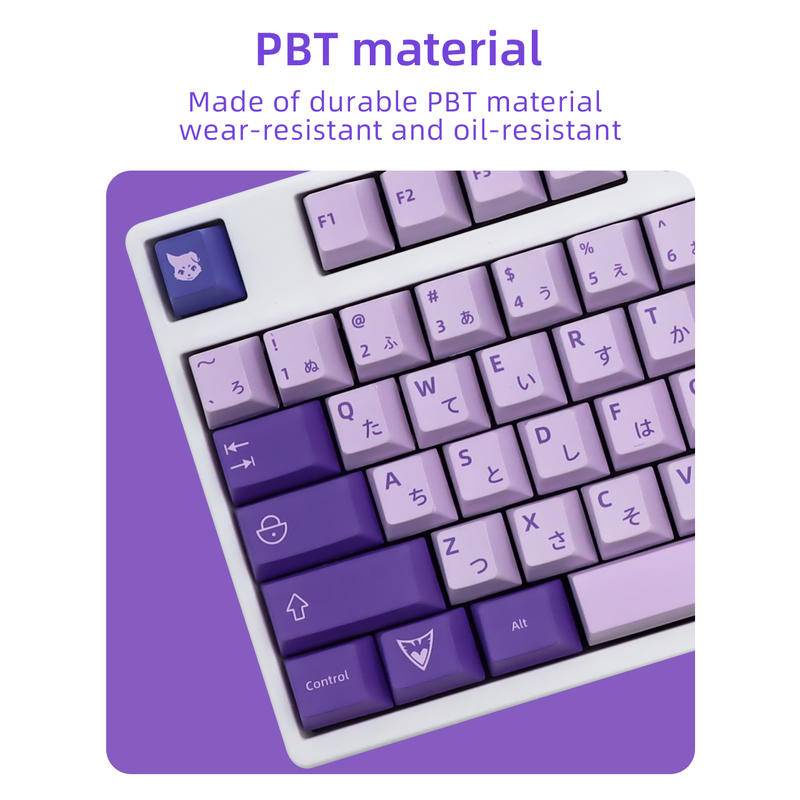 139 Keys Frost Witch The key cap Purple keycaps PBT material for GMK 61/68/84/87/96/980/104/108 Mechanical keyboard available