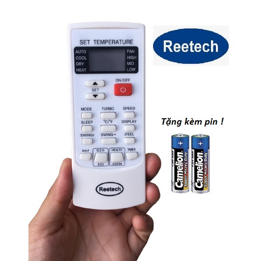 Điều khiển điều hòa Reetech - Hàng tốt ,tặng kèm pin