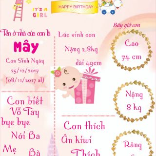 Bảng thông tin cho bé