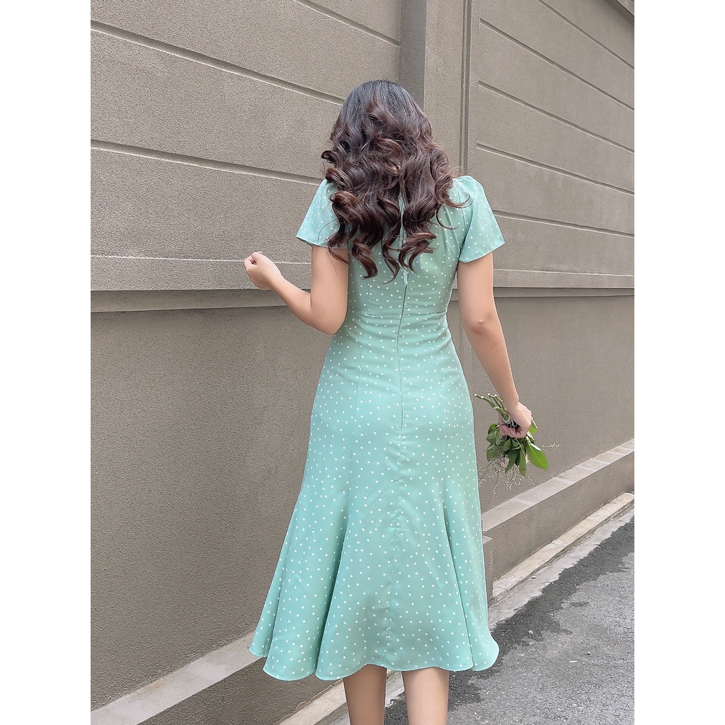 Đầm đuôi cá cách điệu đính ngọc trẻ trung Florence C387 Cin House