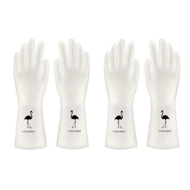 Găng tay rửa chén bát họa tiết hình hươu - Găng tay nhà bếp cao su non siêu dai - An toàn bảo vệ da tay | BigBuy360 - bigbuy360.vn