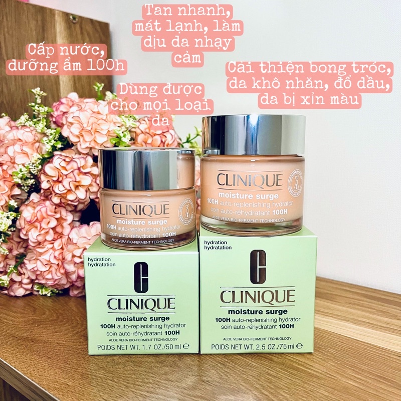 (Date T08/2025) kem CLINIQUE 100H - Cấp ẩm cấp nước cho da