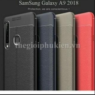Ốp lưng giả da Auto focus cho samsung A9 2018