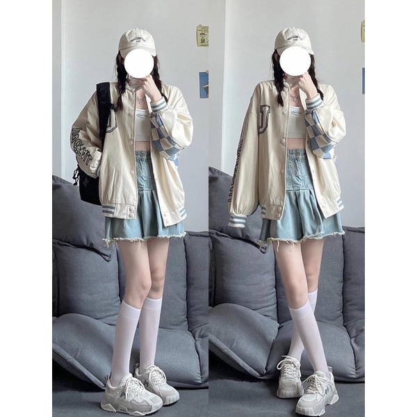 CÓ SẴN ÁO KHOÁC BOMBER BÀN CỜ 2 LỚP ( KÈM ẢNH THẬT)
