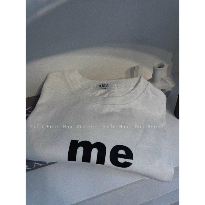 Áo thun cộc tay nam nữ in chữ ME form rộng nhiều màu, Áo cộc tay hè nam nữ ulzzang hot trend, freeship , sale