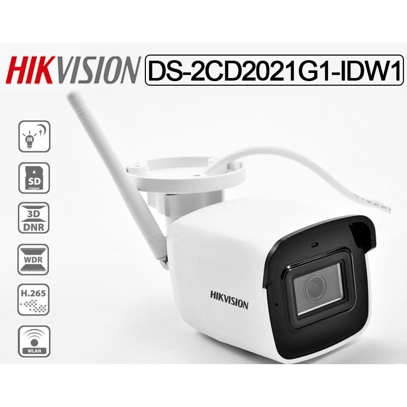 Camera wifi 2MP 1080P có mic HIKVISION 2CD2021G1-IDW1, có Lan (Chính hãng Hikvision Việt Nam)