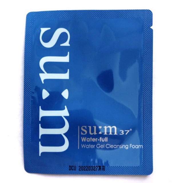 Gói sữa rửa mặt Sum xanh làm sạch sâu bã nhờn, giảm mụn kiềm dầu su:m37 Water full | BigBuy360 - bigbuy360.vn