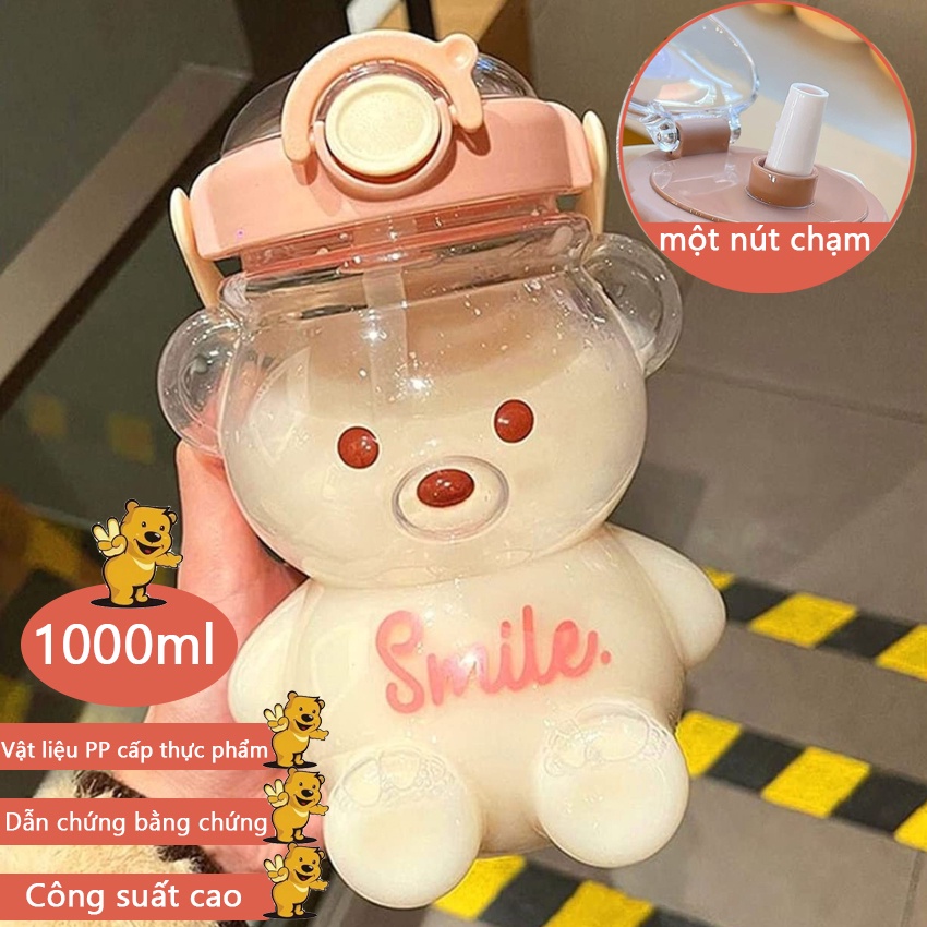 Bình Nước Hình Gấu 1100ML