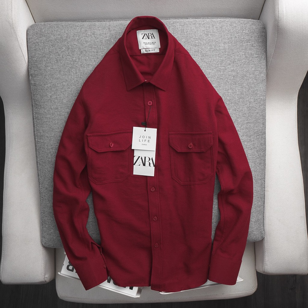 [ZARA] Áo sơ mi Nam dài tay [BAO ĐỔI TRẢ] NHUNG cực phong cách | BigBuy360 - bigbuy360.vn