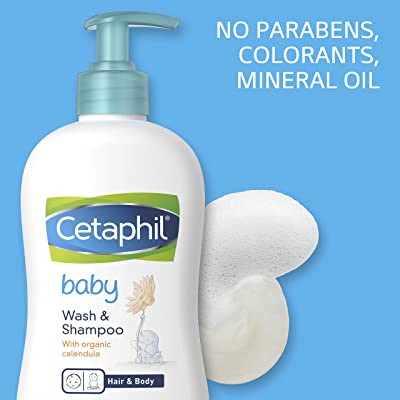 Sữa Tắm Gội Cho Bé Cetaphil Baby Gentle Wash &amp; Shampoo With Organic Calendula (230ml, 400ml)