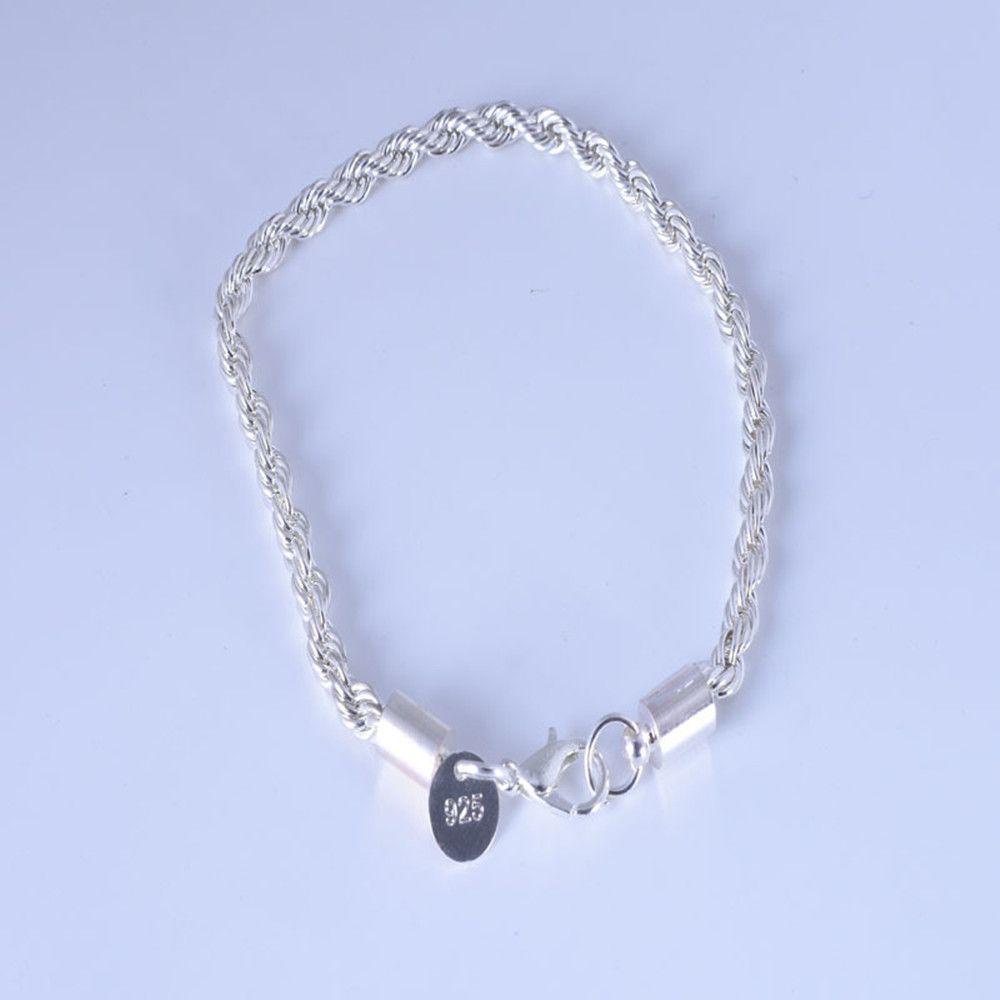 Vòng Tay Dây Xoắn 4MM Hợp Thời Trang Cho Nam Và Nữ