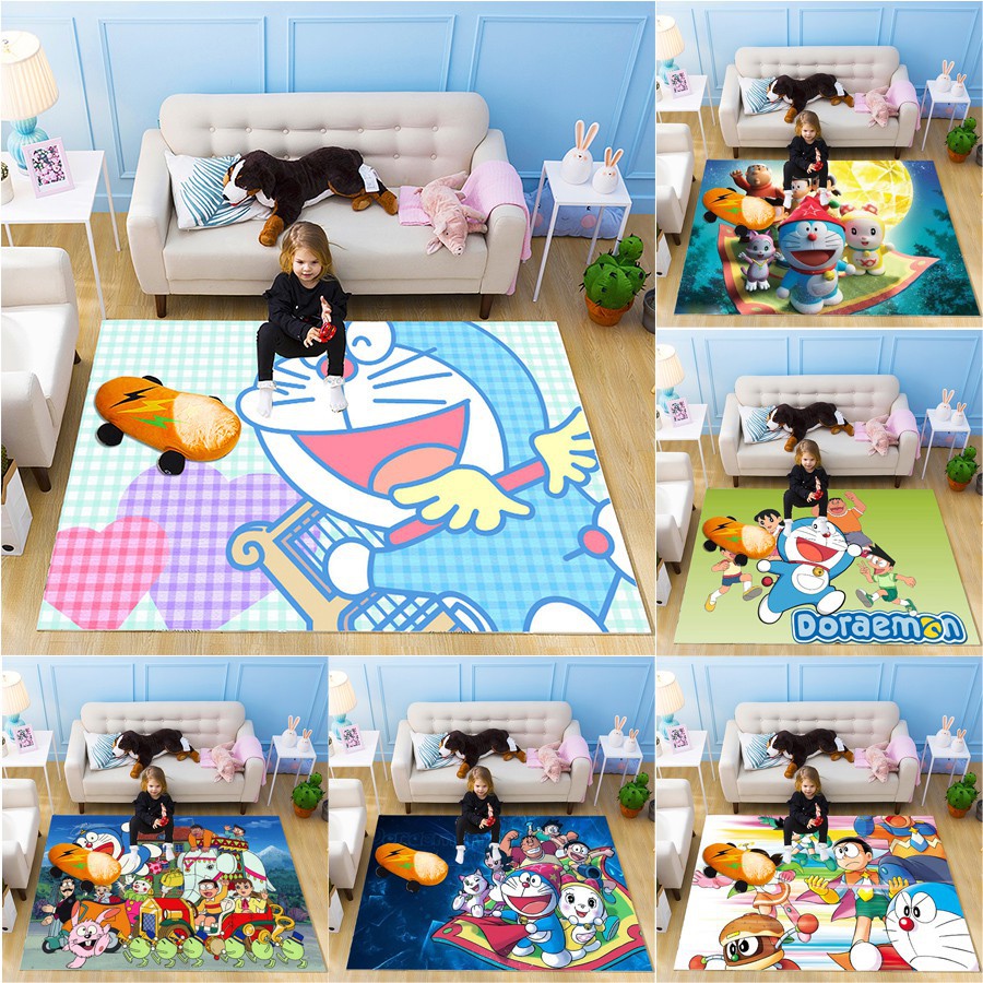 Thảm hình Doraemon chống trượt dùng cho phòng ngủ