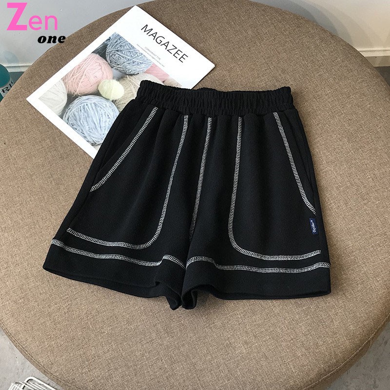 Quần đùi nữ viền chỉ nổi may ngược sporty thể thao 3 màu dễ phối đồ,Quần short nữ Quần đùi nữ chỉ nổi cá tính năng động | BigBuy360 - bigbuy360.vn