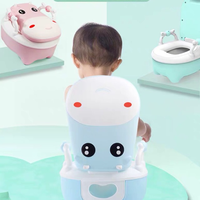 Bô bệt vệ sinh hình bò vui vẻ (có sẵn)