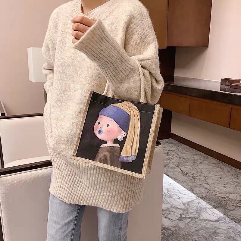 Túi xách cói phong cách Vintage