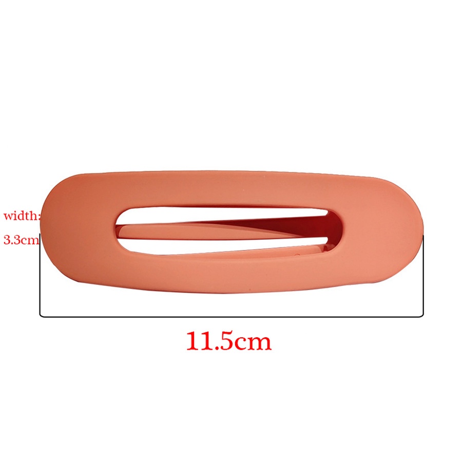 Kẹp tóc màu trơn đơn giản thời trang cho nữ