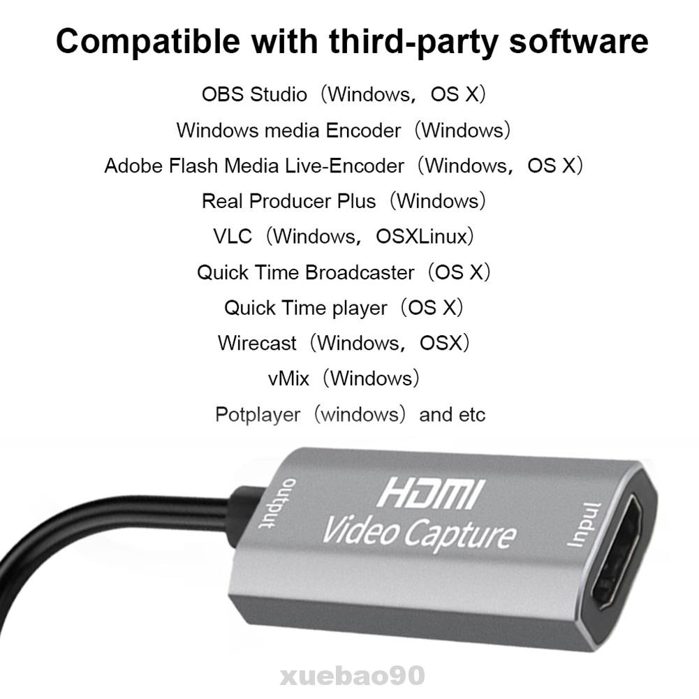 Bộ Chuyển Đổi Video Hdmi Sang Usb Bằng Hợp Kim Nhôm Tốc Độ Cao Di Động Hỗ Trợ Giảng Dạy / Phát Sóng Trực Tuyến Thẻ | BigBuy360 - bigbuy360.vn