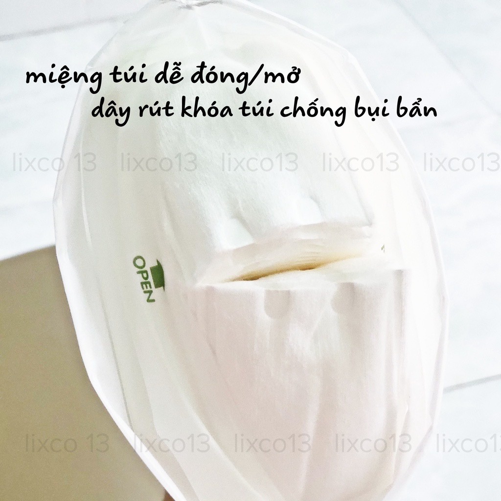 Bông Tẩy Trang ULI Cotton 3 Lớp Cao Cấp 300 Miếng Mềm Mịn Cho Da (Nội Địa Trung)