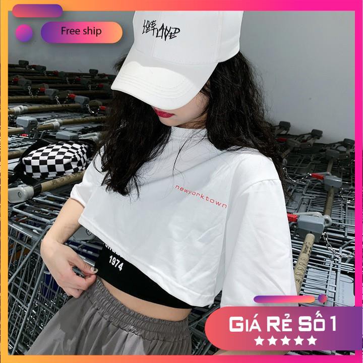 [Mã FAMAYWA giảm 10K đơn 50K] Áo Thun Croptop GROUNDBREAKING 1974 - Set Croptop 2 món | BigBuy360 - bigbuy360.vn