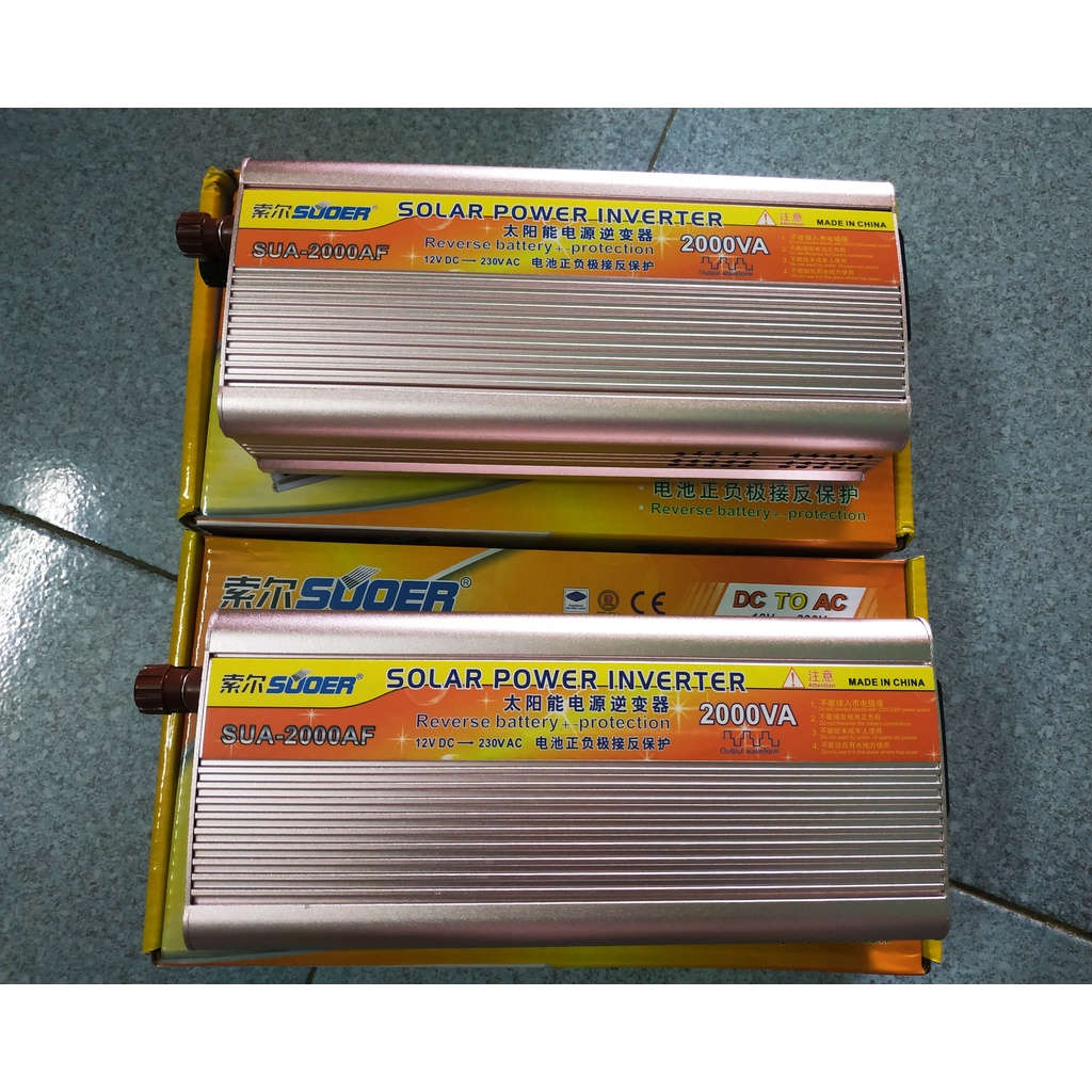Kích điện SUOER SUA - 2000w / 12v - 220v