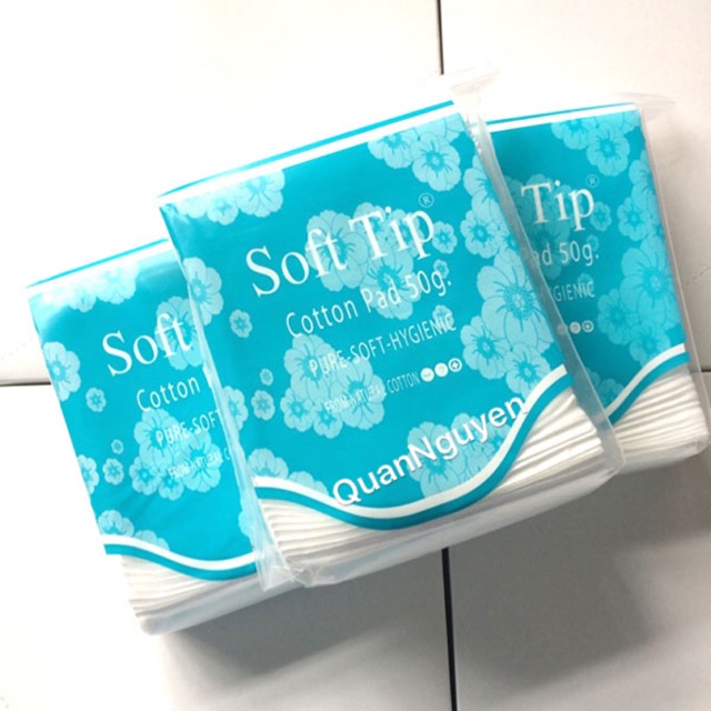 ❄BÔNG TẨY TRANG SOFT TIP 50g