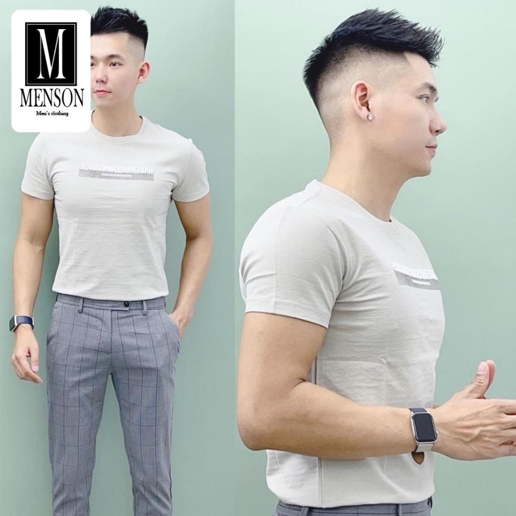 [Hàng Loại A] Áo thun nam,Áo phông nam cổ tròn ngắn tay in chữ vải cotton co giãn 4 chiều cao cấp chất mát mùa hè MR1405 | BigBuy360 - bigbuy360.vn