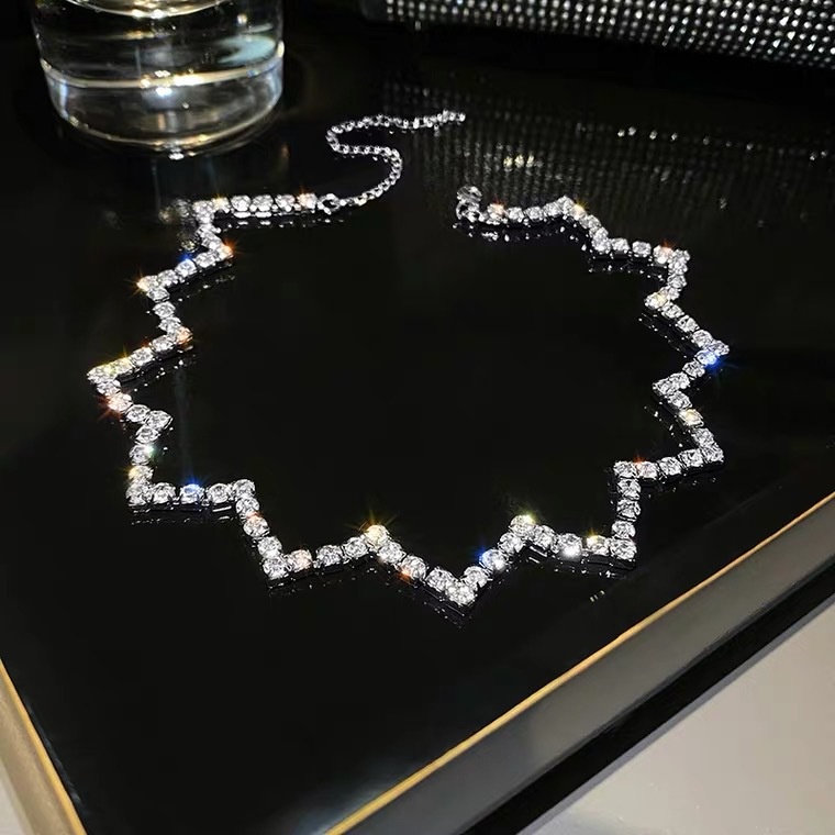 Choker Vòng Cổ Đính Đá Ziczac Siêu Đẹp Cuốn Hút Thời Trang Hàn Quốc Mainia Shop
