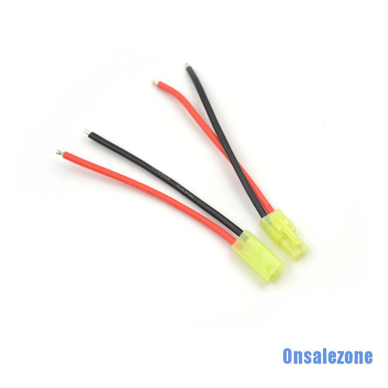 1pair Mini Tamiya Connector Male &amp; Female 2pin Battery Wire 16awg