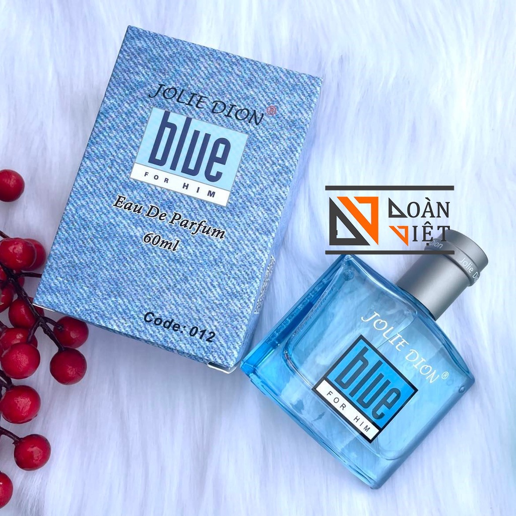 Nước hoa (Dầu thơm) BLUE Jolie Dion Nam và nữ - Cam kết hàng chuẩn Singapore 60ml. Hương thơm quyến rũ, lưu hương 8 giờ