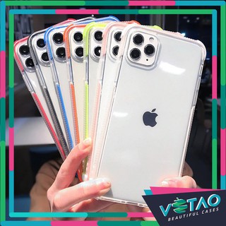 [ FREESHIP TỪ 50K TOÀN QUỐC ] Ốp lưng Iphone trong suốt, chống sock viền màu