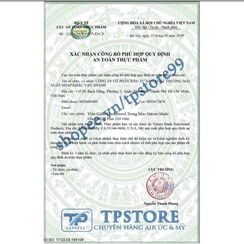 Viên uống Nature Made Cholestoff Plus 210 viên.