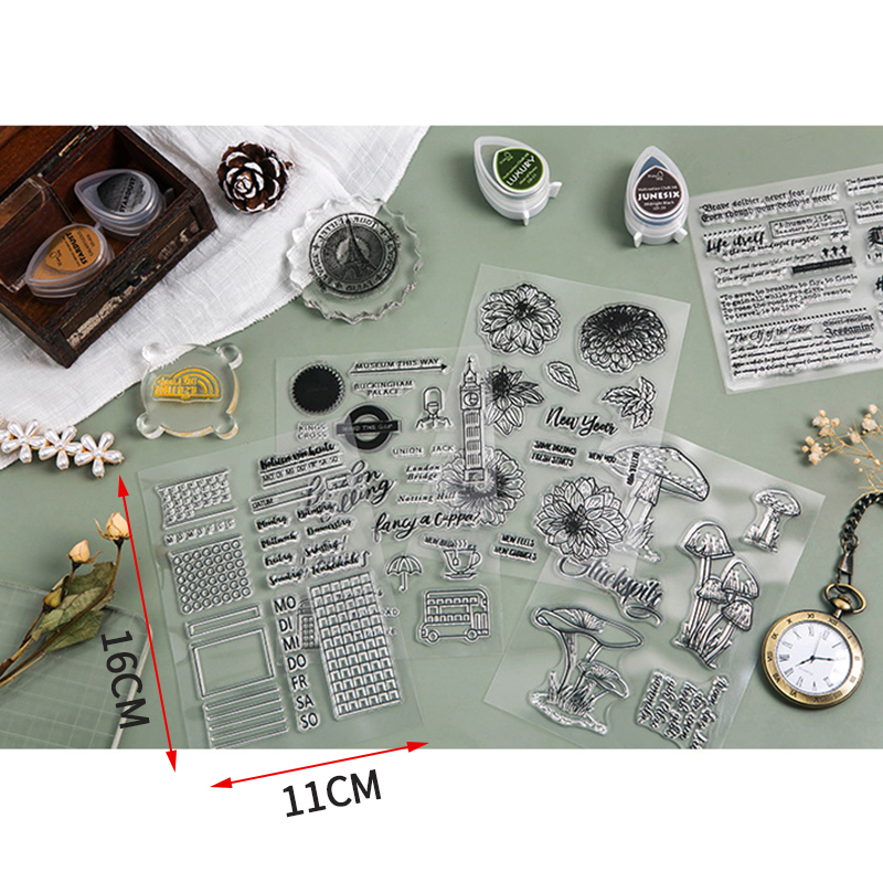 Con Dấu Silicone Trong Suốt Đa Dạng Họa Tiết Chữ Cái Độc Đáo