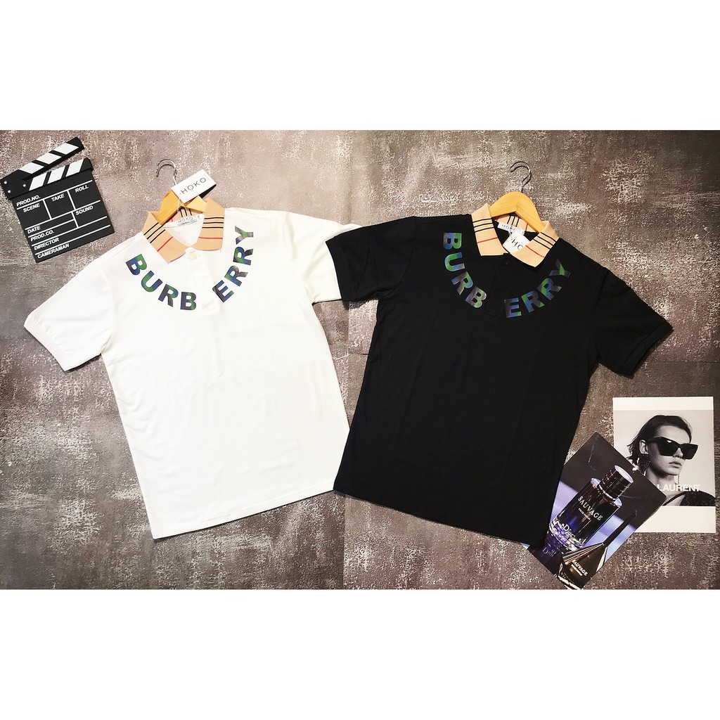 [DEAL KHỦNG] Áo Polo Cao Cấp ⚡ĐỦ SIZE 42 KG-80 KG ⚡Áo Polo Bur.ber.ry logo phản quang | BigBuy360 - bigbuy360.vn