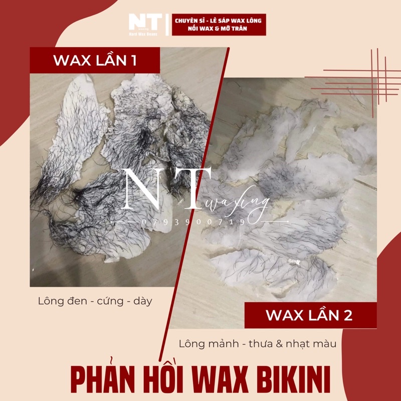 Sáp wax lông TRONG ÁNH TÍM hard wax beans nhập khẩu, tẩy lông vùng nách, tay, chân, bikini,...