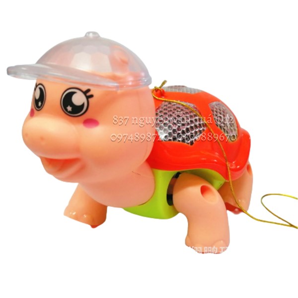 [Nhiều mẫu] Đồ chơi các con vật chạy pin đèn nhạc có dây cầm cho bé