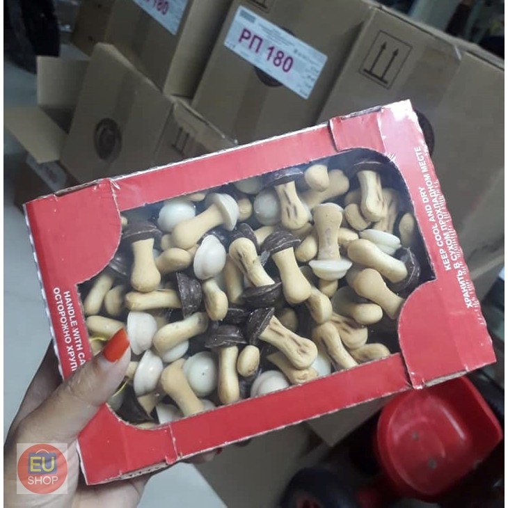 Bánh quy socola nấm Nga  Hộp 300 Gr