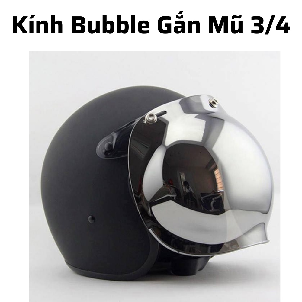 Kính mũ bảo hiểm 3/4 chính hãng GRS Royal - kính che full mặt chống nắng, chống tia uv