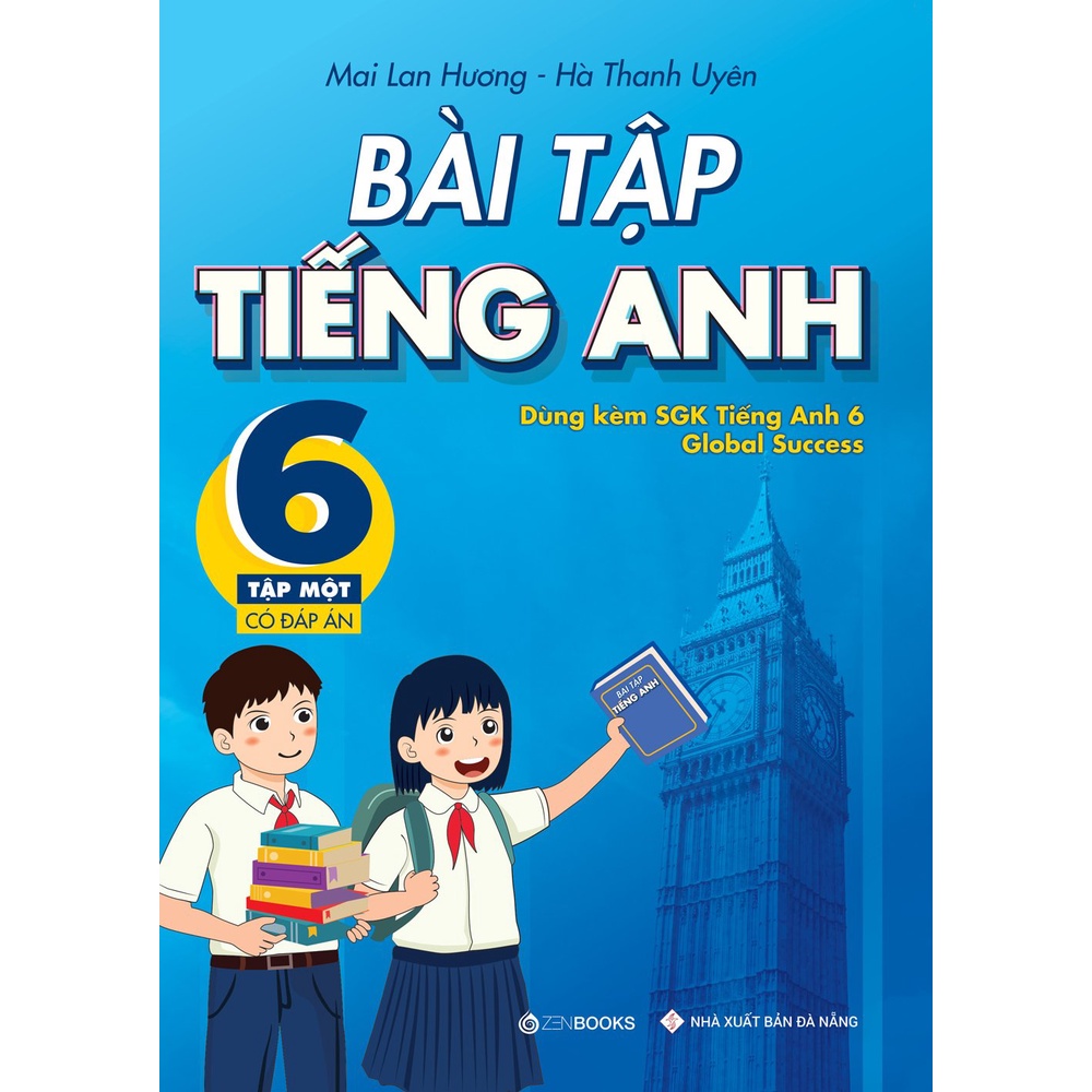 Sách - Bài tập tiếng Anh Lớp 6 - Tập 1 - Có đáp án (Dùng kèm SGK Global Success)