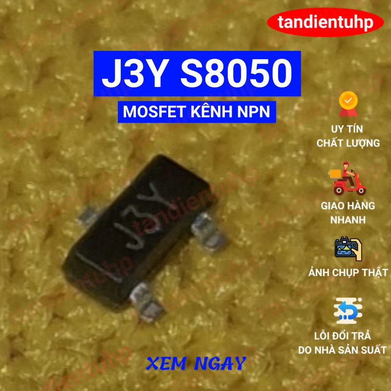 50 CHIẾC  BA A1015, HF C1815, 2TY S8550, J3Y S8050, 7002 TƯƠNG ĐƯƠNG 72K, 431 CHÂN DÁN