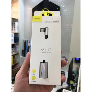 Cáp chuyển Baseus L45 Type-C sang Audio 3.5mm + Type C
